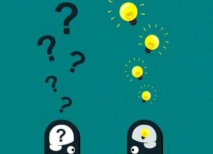 Cartoon brains with questions